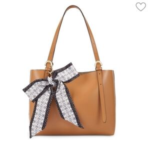 NWT Zac Posen Medium Leather Tote, Camel